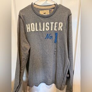 Hollister No. 1 Gray Graphic Crewneck Sweatshirt XL NWT